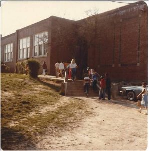 Students Entering School on the First Day