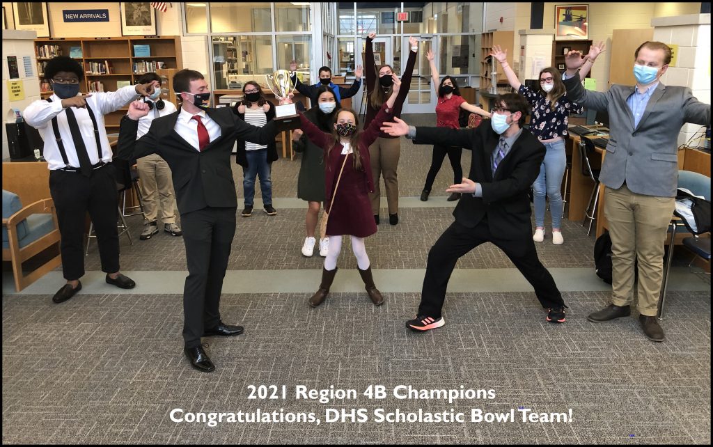 DHS Scholastic Bowl Team Region 4B Champs 2021