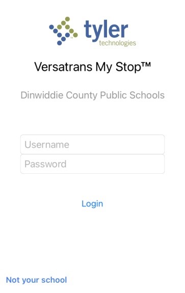 Versatrans My Stop DCPS Login