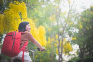 Young Girl Riding a Bike