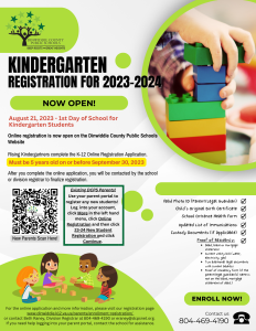 Kindergarten Registration Flyer 2023 2024