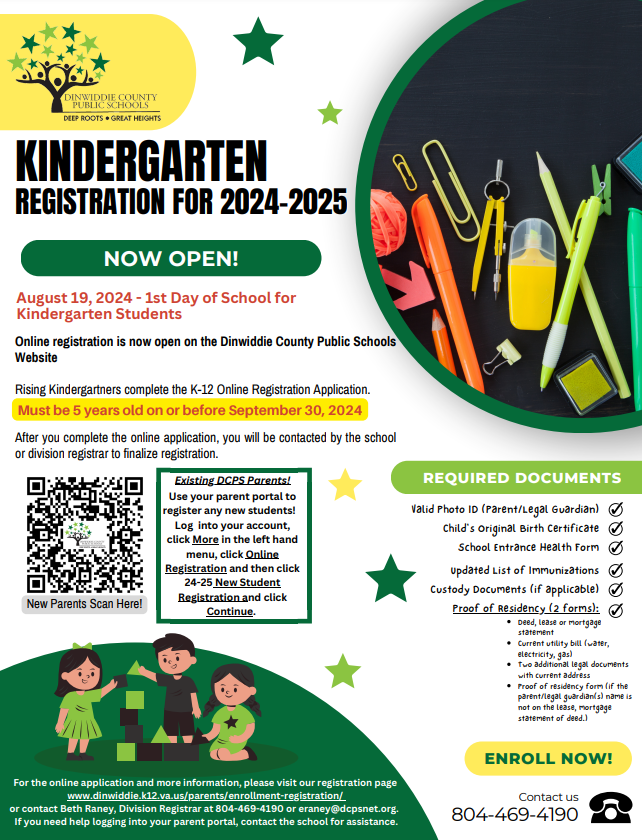 Kindergarten Registration SY 24-25 Now Open!