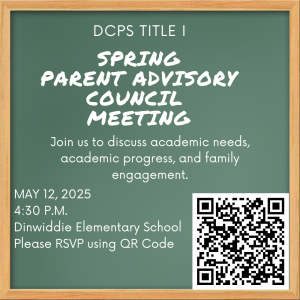 Title I Spring Advisory Council Meeting