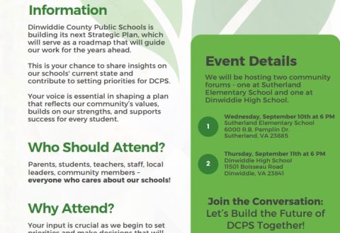 DCPS September Community Talk Dates