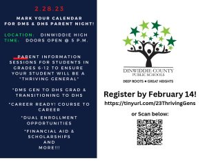 Save the Date Secondary Parent Night 2.28.23 with registration1024 2