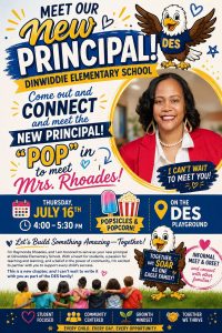 Dinwiddie Elementary Meet and Greet- July 16, 2026