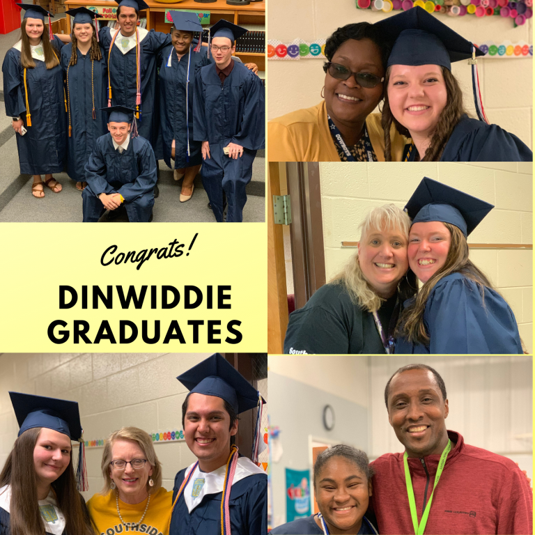 Dinwiddie Graduates Visit Southside Southside Elementary School
