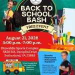 2026 Back to School Bash Flyer