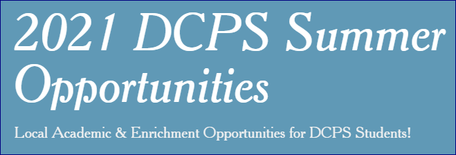 2021 DCPS Summer Opportunities