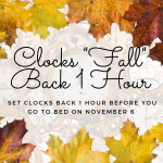 Clocks Fall Back