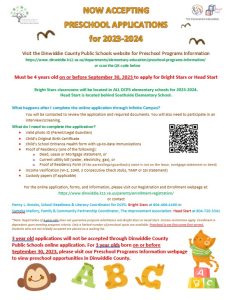 Preschool Flier 2023 English